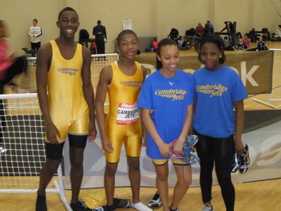 The winning youth relay team - the Cambridge Jets