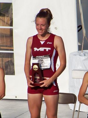Jacqui Wentz was steeplechase champion and all-American in three events. Photo: Justin Kuo