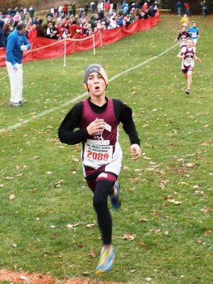  Jacob Seavey leads a 1-2-3 Bradford school finish (Photo: Steve)
