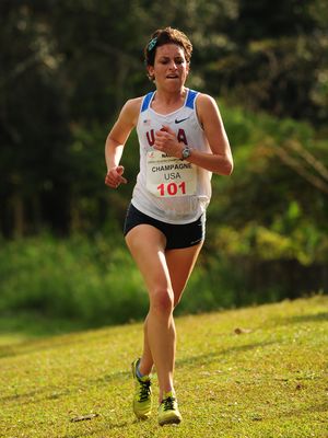 Mary Kate Champagne took second place at the NCAC XC Championships in Jamica (Photo: Mike Scott)