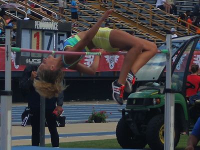 Emma Fitzgerald in the heptathlon