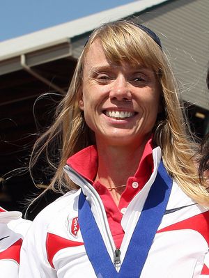 Joanne Dow wins the Olympic Trials 20K Race Walk (Photo: Victah Sailor)
